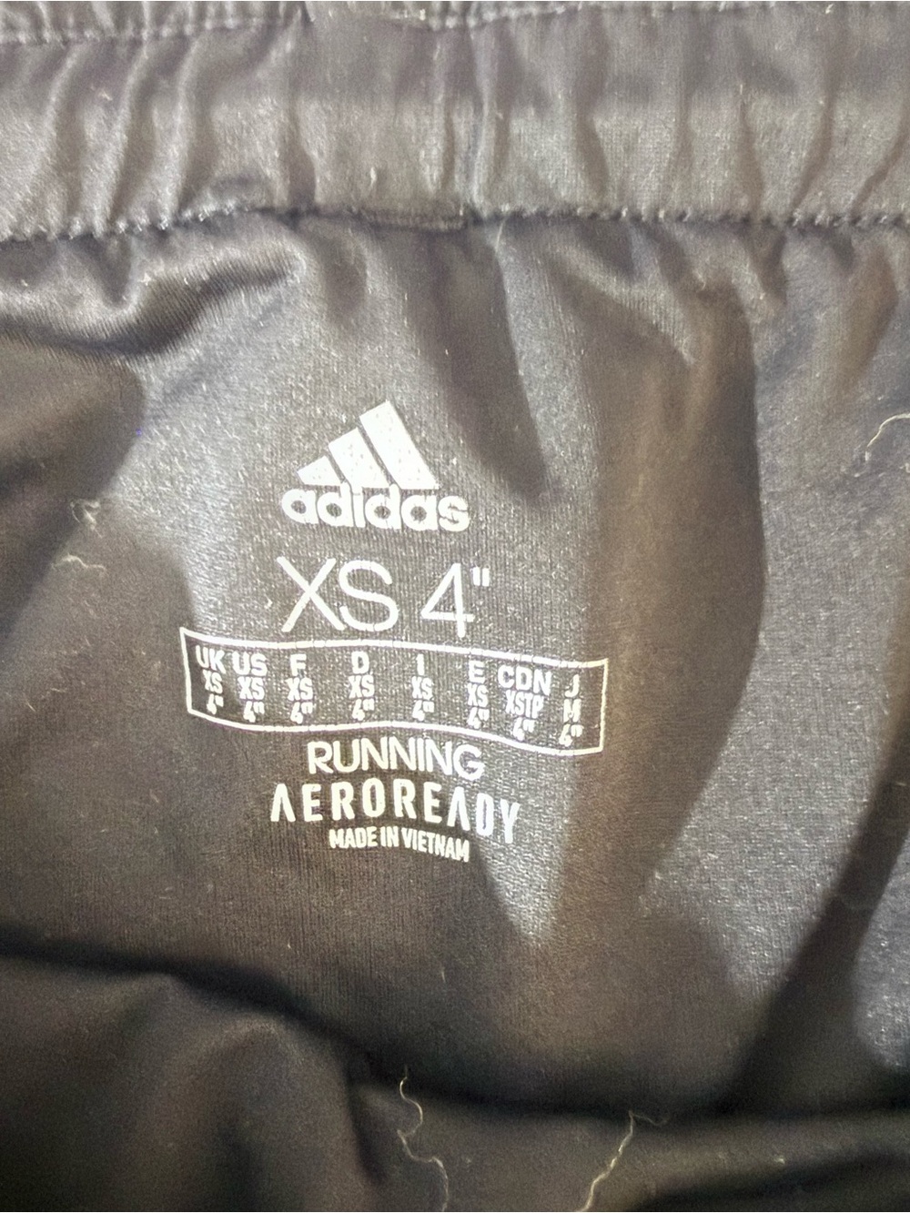 adidas Women's Black Athletic Mesh-Trim Running Shorts - Picture 3 of 5